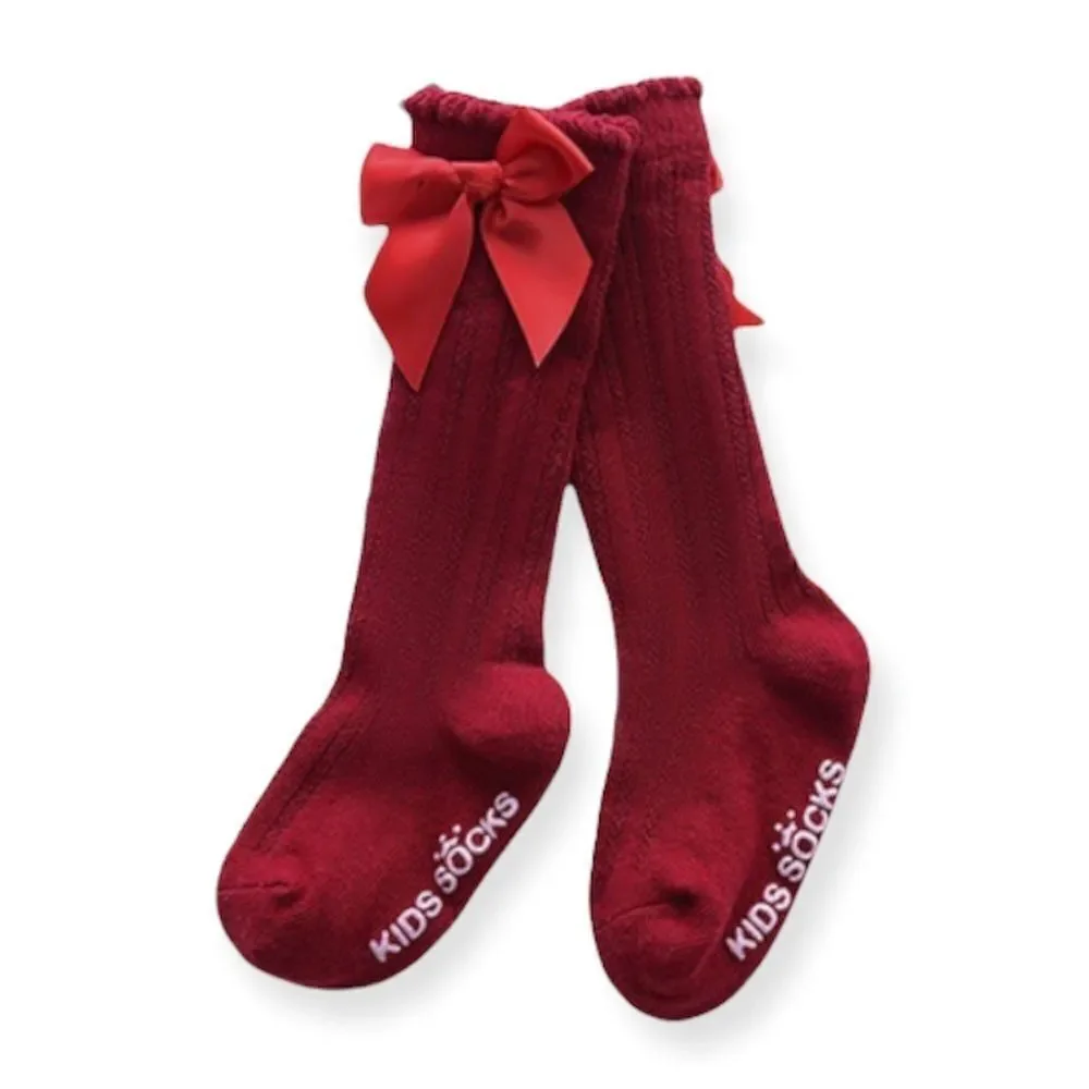 Girls Dressy Bow Socks